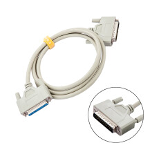 10FT 25Pin Male to Female Parallel Cable Straight-Through Wiring, Prevents EMI/RFI Interference for Data Transmission