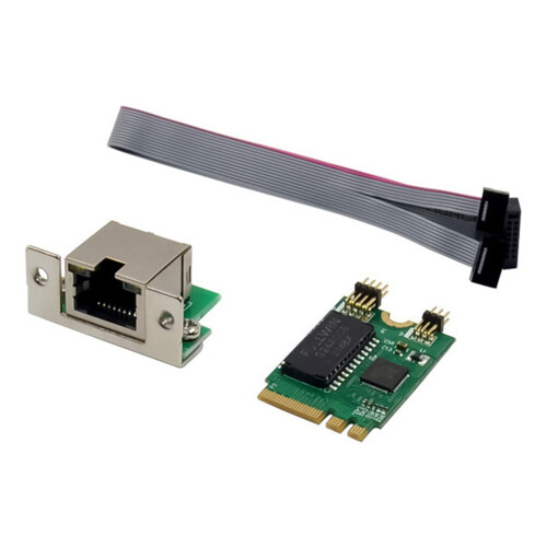 Carte réseau Mini PCIe M.2A+E vers RTL8111F Gigabit Ethernet, port unique RJ45 2