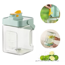 Distributeur de jus grande capacité avec robinet, seau à boissons portable pour l'été, distributeur de boissons transparent pour le lait,