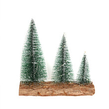 Mini Small Christmas Tree with LED Color White Christmas Tree Christmas Decoration Desktop Ornament Gift Green Cedar 9.05"