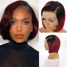 13x4 Lace Front Pruiken Pixie Cut Braziliaans Menselijk Haar Pruiken Korte Bob Steil voor Zwarte Vrouwen 8 inch Natuurlijk Uiterlijk Voor Dagelijks