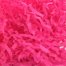 100G Crinkle Cut Paper Shred Filler for Gift Boxes, Packing Grass Cushion Streamer for Christmas Halloween Wedding Birthday Decor - Fluorescent Peach