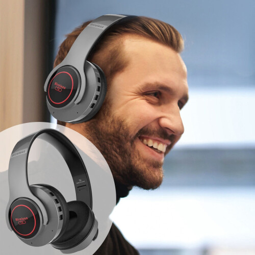 Ακουστικά Bluetooth IUYT6 Πτυσσόμενα ακουστικά υπολογιστή με δυνατότητα over-ear Ασύρματα