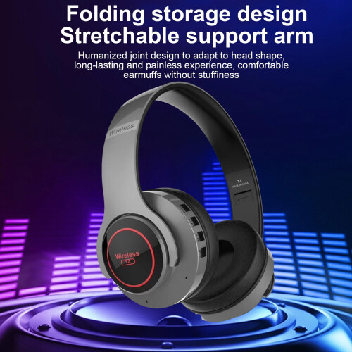Ακουστικά Bluetooth IUYT6 Πτυσσόμενα ακουστικά υπολογιστή με δυνατότητα over-ear Ασύρματα 1