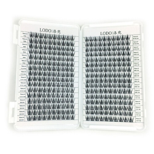 320 clusters individual eyelashes 3D 10MM 10MM 10mm 1