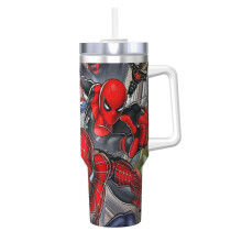 Into the Spider-Verse Tazza termica da 40 once con manico Tazza isolante resistente Mantiene le bevande calde o fredde Fitness Sport all'aperto