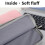 Bolsa para laptop de 15,6 polegadas, à prova d'água e resistente a arranhões, com vários compartimentos, compatível com decorações de Natal 6