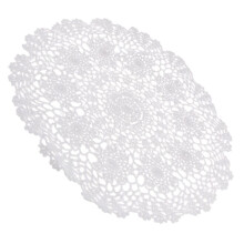 Tovagliette in cotone all'uncinetto fatte a mano per la casa/caffetteria/tavolo da matrimonio, decorazioni artigianali (40 cm, 50 cm)