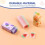 Χαριτωμένες γόμες φρούτων, συσκευασία 3 τεμαχίων από πλαστικές γόμες μολυβιών, 4
