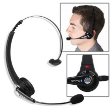 Kiplyki Wireless Bluetooth Headset Headphone With Mic Phones Computer