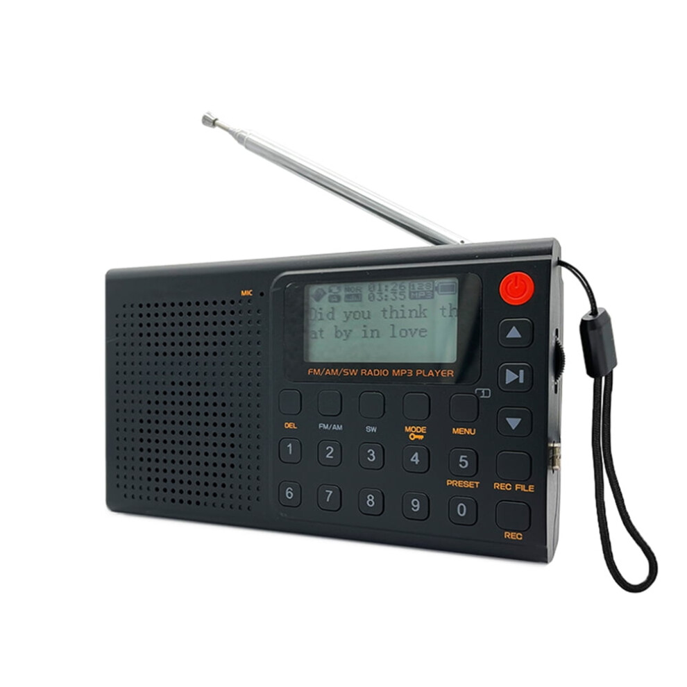Am Fm Sw Aux Stereo Radio Recorder Alarm Clock Mp3 Music Player With Speaker 9395123771779