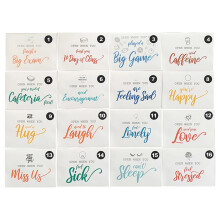 Meuva Open When Letters for College Student, 16Pcs Colorful 3D Greeting Cards Bulk, Thank You & Birthday Cards 5x7 with Messages Inside