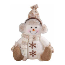 Ozmmyan Christmas Gift: Short Legged Snowman Doll, Brown Knitted Rudolf Decoration, Dwarf Goblin Doll - Compatible with Christmas Deals