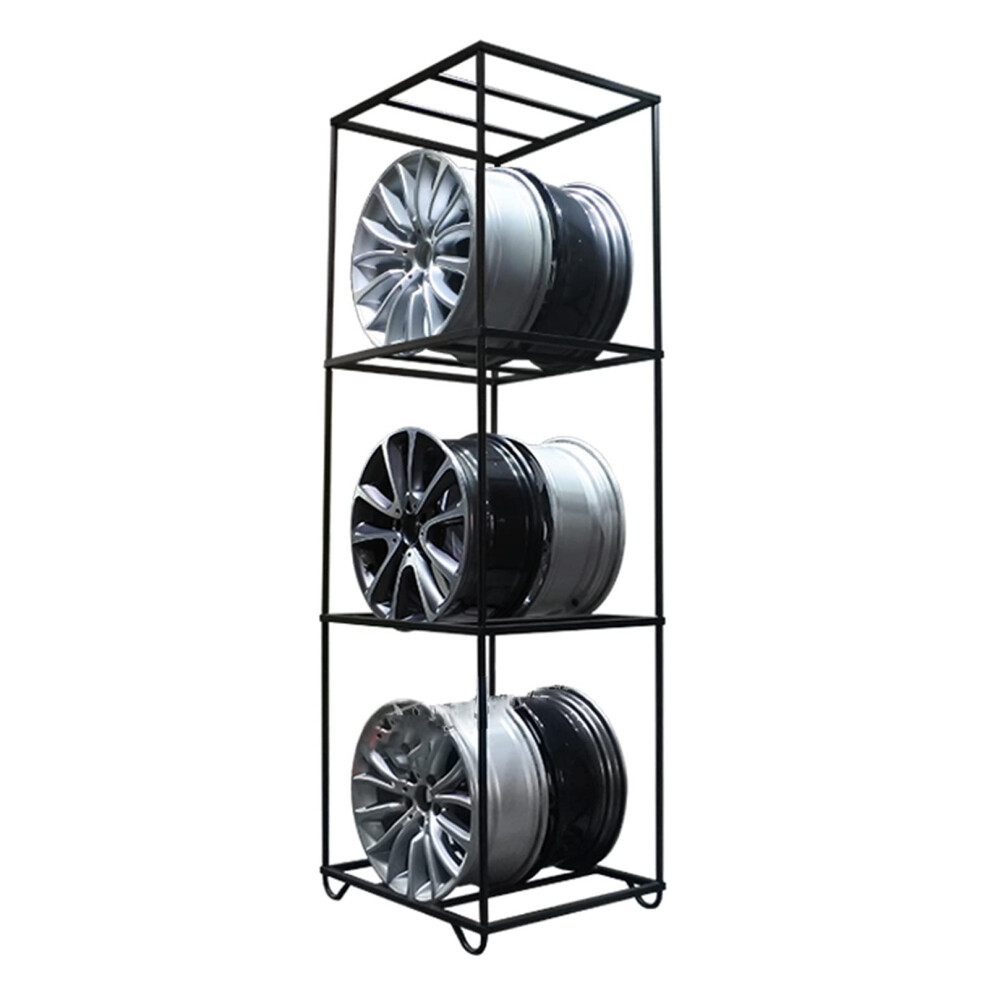 Tire Storage Rack Heavy Duty 3 Tier Metal Shelf For Garage 660 Lbs Capacity Easy Assembly 9164114657220