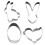 Zeceouar Clearance Items for Easter Easter Bunny Eggs Chick Shape Cake Dessert Cutter 1