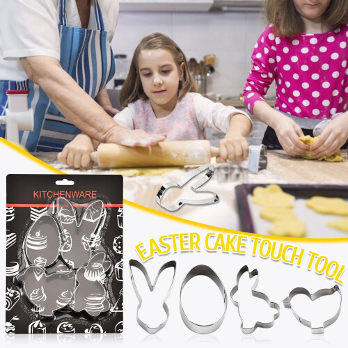 Zeceouar Clearance Items for Easter Easter Bunny Eggs Chick Shape Cake Dessert Cutter 1