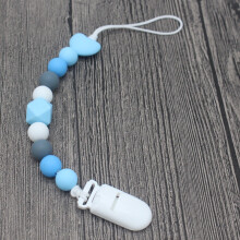 Baby Pacifier Clip - DIYOO Pacifier Clip - Baby Clip - Baby DIYOO Pacifier Beaded Chain Clip Holder for Boys and Girls