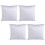 Qiysamall4Pcs Μαξιλαροθήκες Εξάχνωσης Λευκά Καλύμματα Μαξιλαριών Κενά Καλύμματα 4