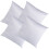 Qiysamall4Pcs Μαξιλαροθήκες Εξάχνωσης Λευκά Καλύμματα Μαξιλαριών Κενά Καλύμματα 5