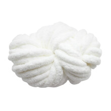 S SERENABLE Chunky Chenille garen voor haken, dik garen voor breien, superdik garen voor handgebreide dekens, puur wit
