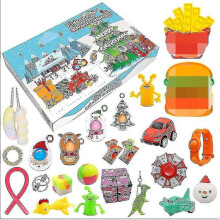 Calendrier de l'Avent avec jouets anti-stress - Jouets anti-stress en boîte surprise pour enfants15
