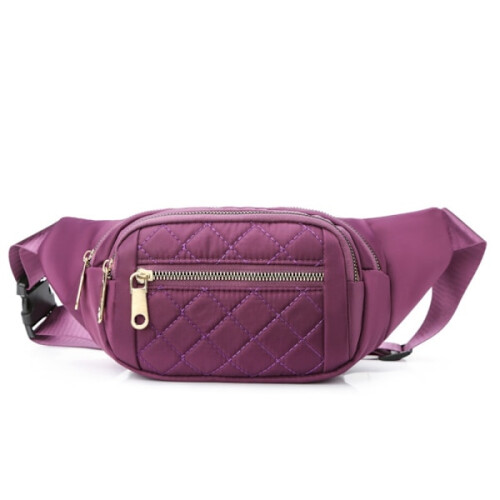 Karierte Bauchtasche, rosa 2