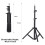 Universal Projector Tripod Stand Stretchable Projector Bracket Aluminum Alloy Portable Holder 1/4'' Interface Adjustable Height for LCD Projector 4