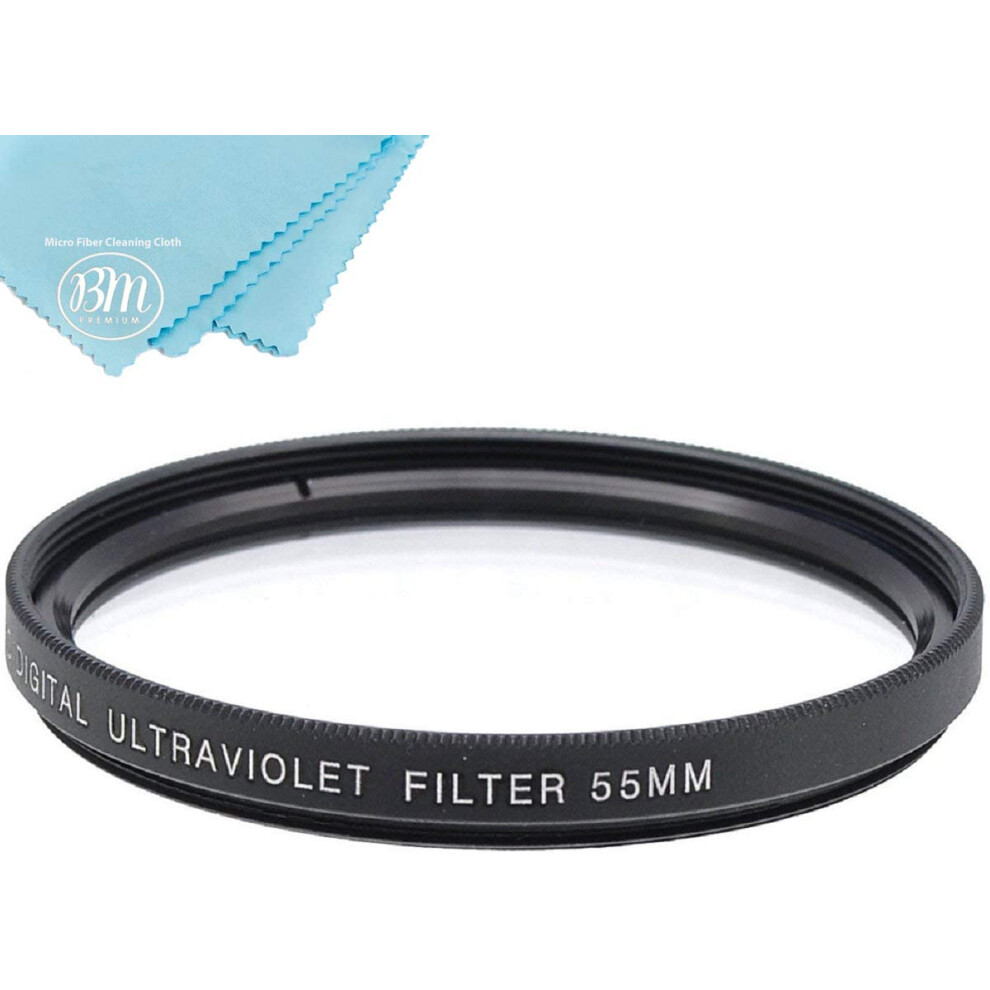 55Mm Uv Filter For Nikon D3400, D5600 With 18-55Mm Af-P Dx, Dl24-500 F/2.8-5.6 Digital Camera 9110895221754
