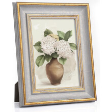 5x7 Vintage Picture Frame Retro Grey Gold Picture Frames Wall Photo Frame Wall Desk Home Decor Birthday Wedding Gifts for Grandma Mom
