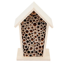 ZPSHYD Wooden Insect Hotel, Insect House Wooden Insect Bee House Wood Shelter Nesting Box for Outdoor Garden Decoration