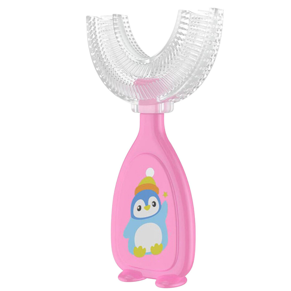 Kiplyki Flash Deals Children's Manual U-shaped Mouth Silicone Soft Toothbrush (Large Box)