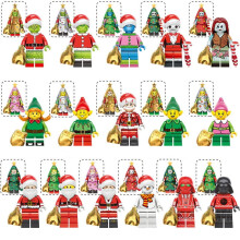 16 PCS Grinch Darth Vader Christmas Elf Mini Action Figures Building Blocks Toys for Kids Christmas, Thanksgiving Day, Birthday Gift