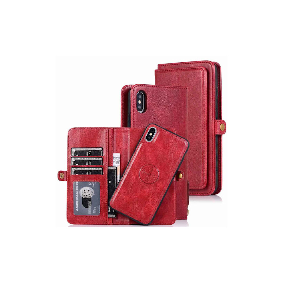 Professional Wallet Case - Compatible With Iphone X/Xs Red 9071309719741