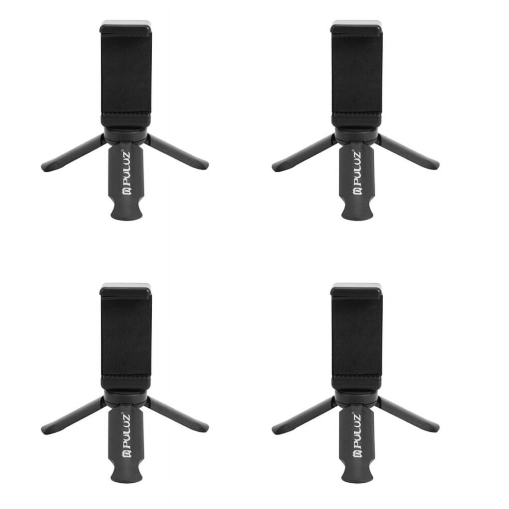 4X Mini Portable Plastic Stand Tripod Tripode & Universal Phone Clamp Bracket Smartphones Holder Clip For Black 9071309718928