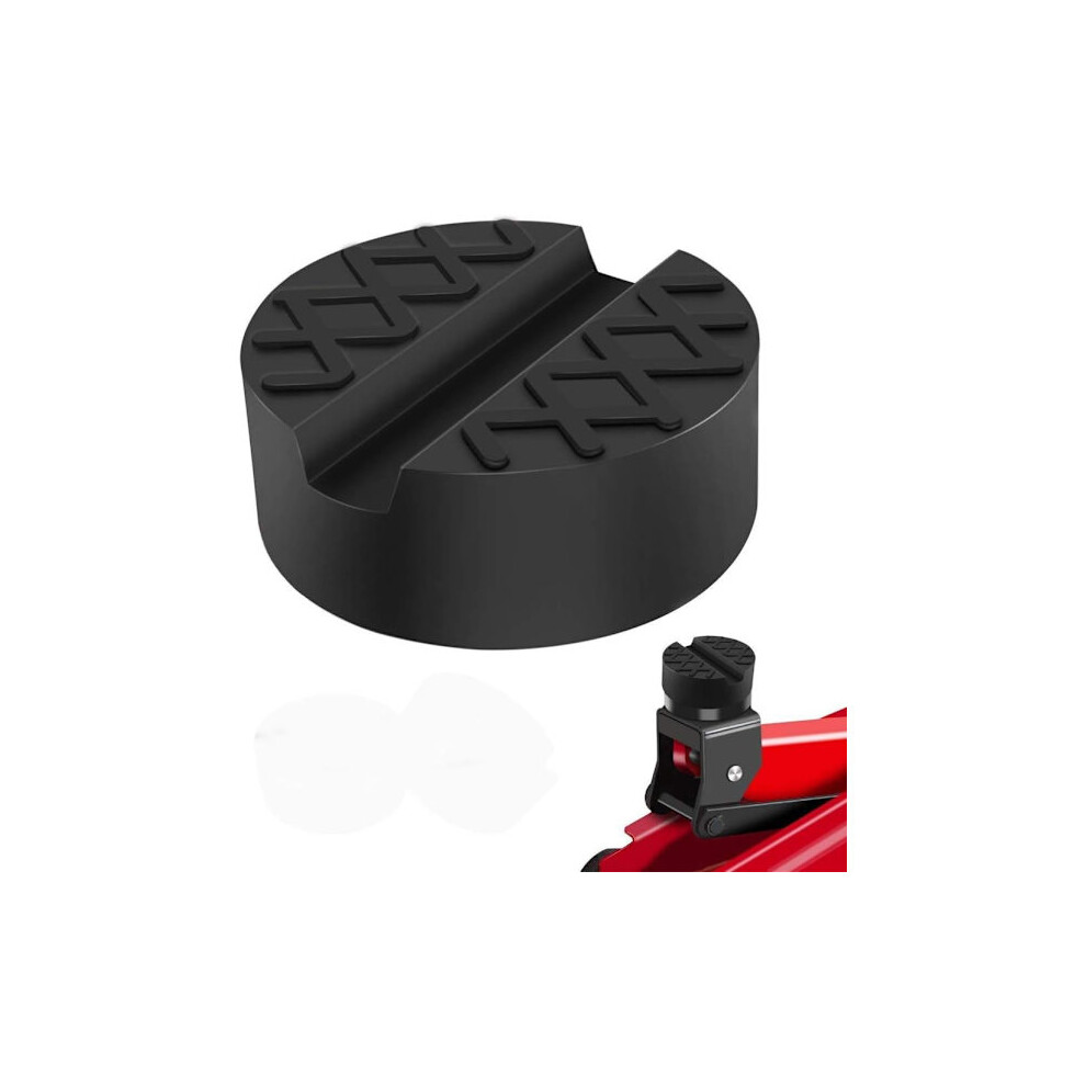 Jack Pad Universal Slotted Frame Rubber Jack Pad Block Car Motorcycle Trolley Jack Workshop Tool 65 X 33Mm (1Pc, ) Black 9071309719703