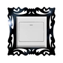 lulshou Décoration d'intérieur 1 pièce Sticker Décoration murale Cadres photo style miroir pour boutique