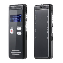 Recorder, MP3-speler met variabele snelheid, microfoon en USB-ondersteuning voor spraakopnames en interviews - Compatibel met MP3