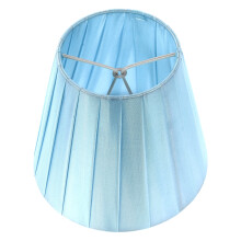 Abat-jour en tissu bleu phlegsive pour lampe de table/lampadaire/lustre