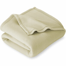 Bare Home Polar Fleece Bed Blanket - Lightweight - Premium Fleece - Throw, Ivory