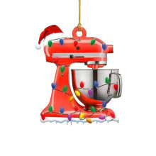 Décorations de sapin de Noël Fankiway, ornement de Noël pour robots de cuisine, pendentif plat en acrylique, décoration pour sapin de Noël et