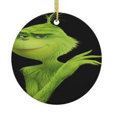Ornement de Noël Grin-Ch à suspendre au sapin - Décorations de Noël en céramique à suspendre - Idées cadeaux d'ornements de Noël