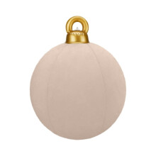 Décoration gonflable de Noël en velours floqué pour jardin, 45 cm, décoration gonflable extérieure pour les fêtes