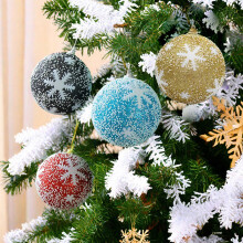 Boules de Noël et d'Halloween Jacenvly, décorations incassables à suspendre pour sapin, idéales pour les fêtes, mariages, Mardi Gras et fêtes