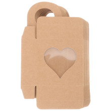 Eease25Pcs Boîte à vin portable en papier, étui de rangement pour vin, boîte cadeau de rangement portable, fournitures pour la maison