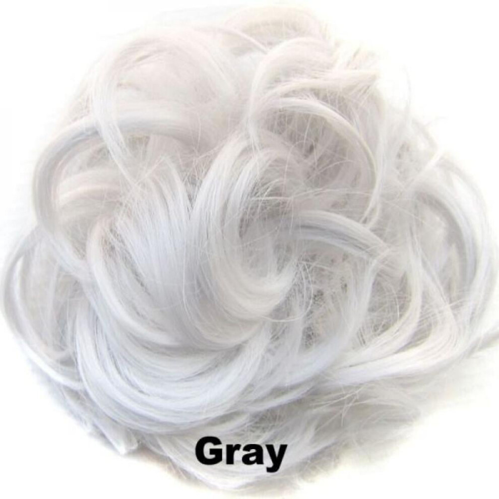 Unisex Clearance! Messy Hair Bun Hair Scrunchies Extension Curly Wavy Messy Synthetic Chignon For Women Hairpiece