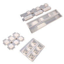 2x DIY Mechanische Tastatur Tastenkappen Silikonform UV-Kristall-Epoxidform MD3525Leertaste & MD3520Katze
