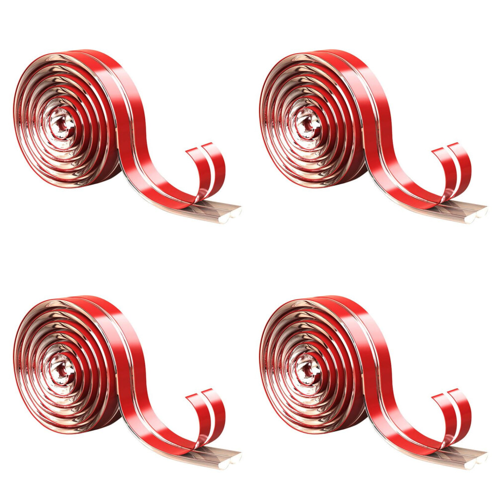 Transparent Anticollision Strip Table Corner Child Protection Strip Tea Table Protection Strip *4PCS