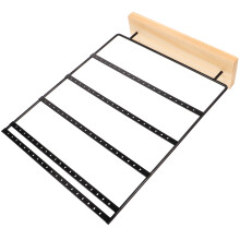 Appendi gioielli, porta orecchini, supporto da scrivania per monitor, organizer per ciondoli e collane, espositore per moda, contenitore in ferro e
