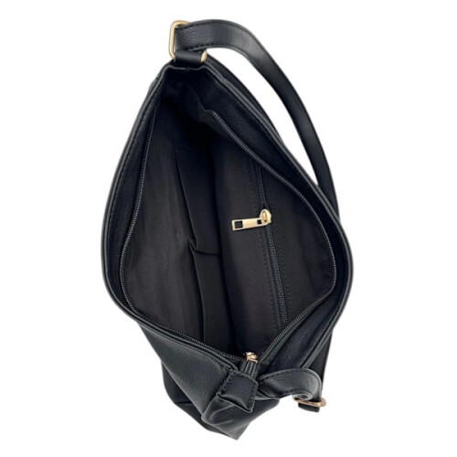 Borsa a tracolla con molti scomparti, colore nero. 2