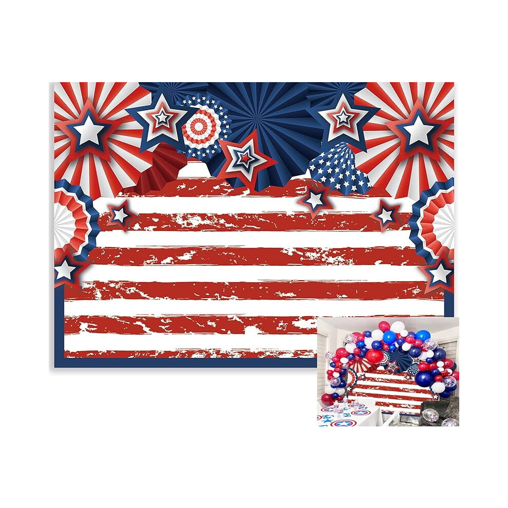 3X5ft Patriotic Flag Backdrop For Veterans Day, 4Th Of July, Independence Day - Photo Booth Decoration 9425574820273